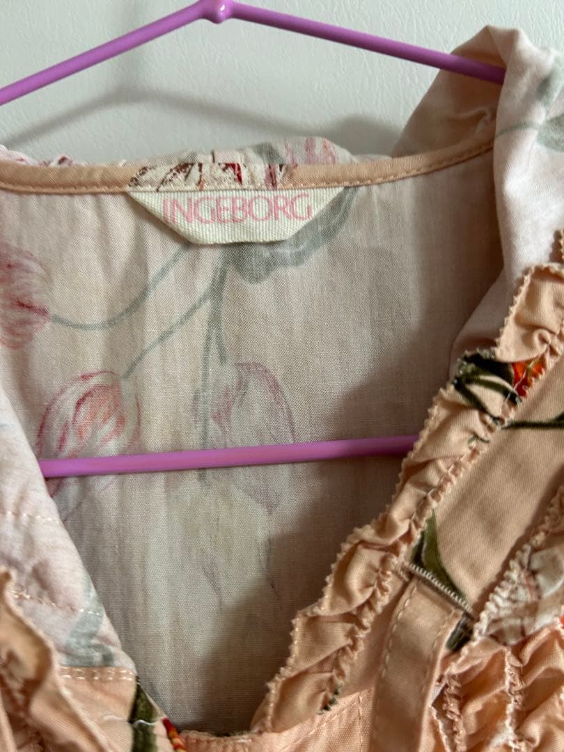 ピンクハウスPINKHOUSE　インゲボルグ　花柄ロングワンピース　チューリップ