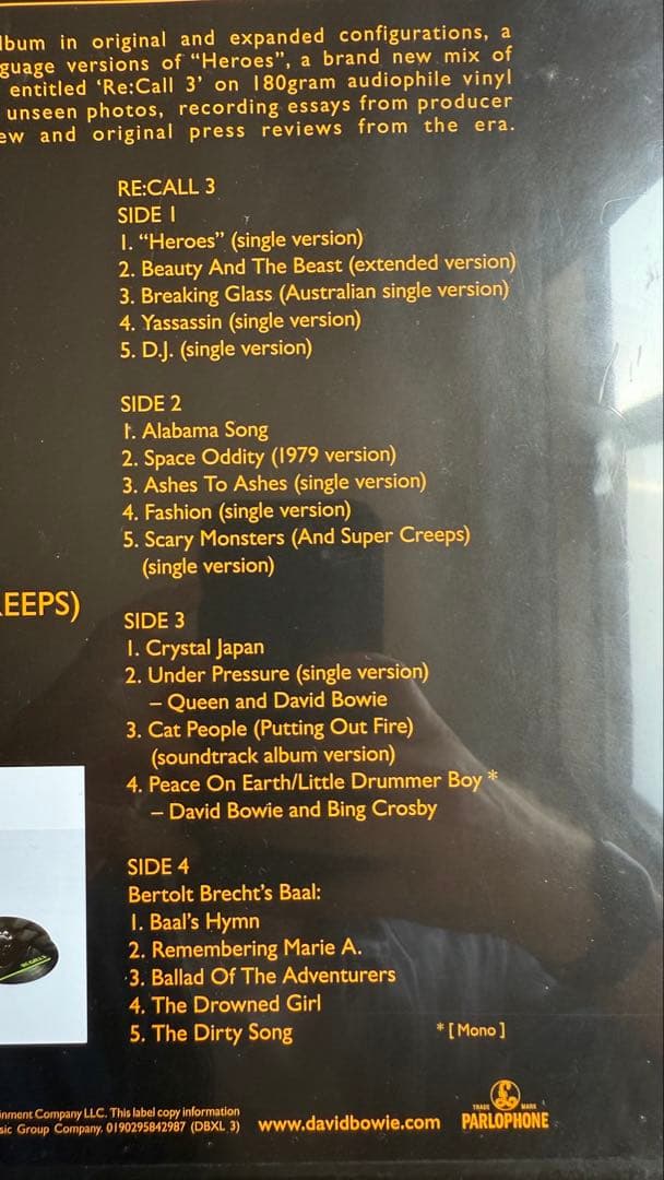 デヴィッド　ボウイ BERLIN 13xLP レコードレアボックスセット 12”