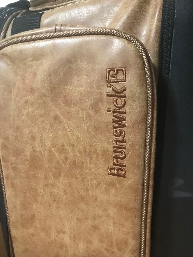 【廃盤品】未使用 ブランズウィック　3ボールバッグ　ブラウン　キャリーバッグ