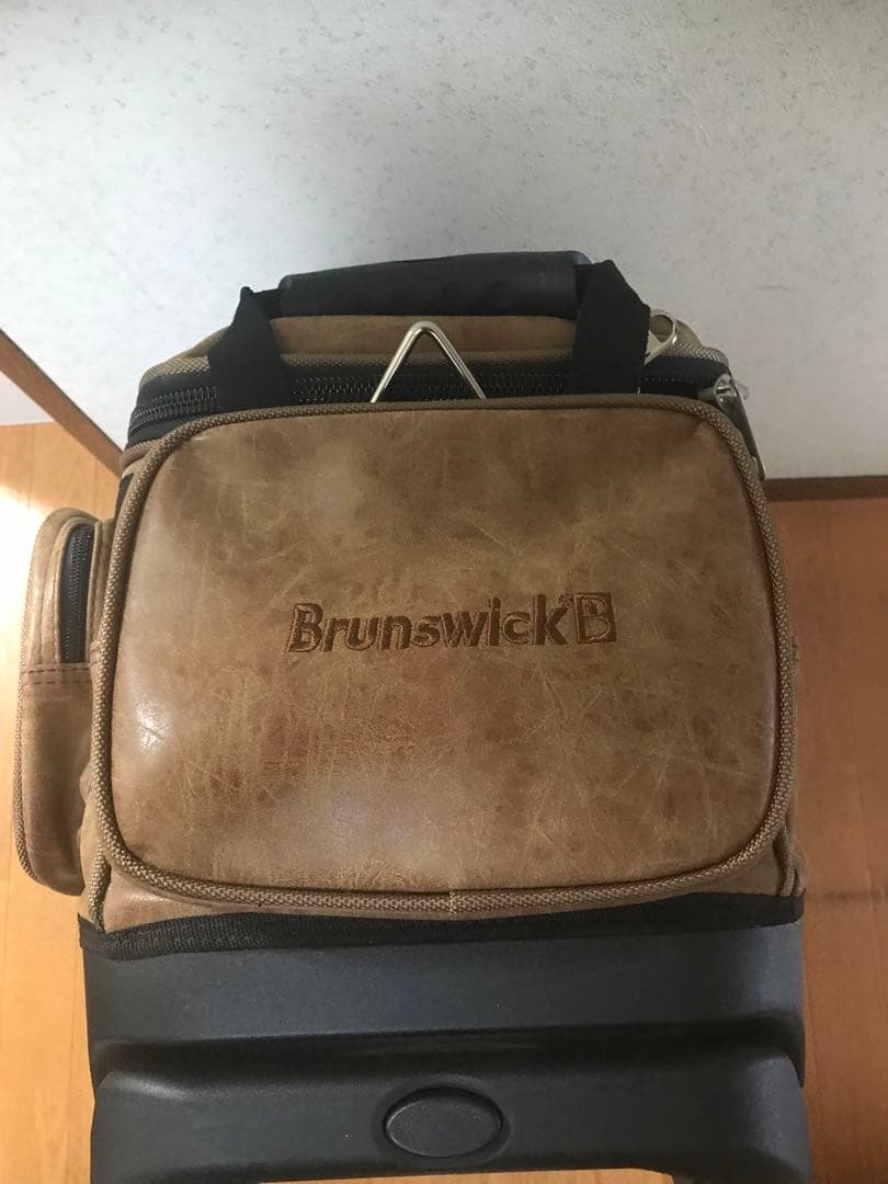 【廃盤品】未使用 ブランズウィック　3ボールバッグ　ブラウン　キャリーバッグ