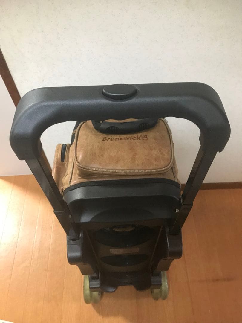 【廃盤品】未使用 ブランズウィック　3ボールバッグ　ブラウン　キャリーバッグ