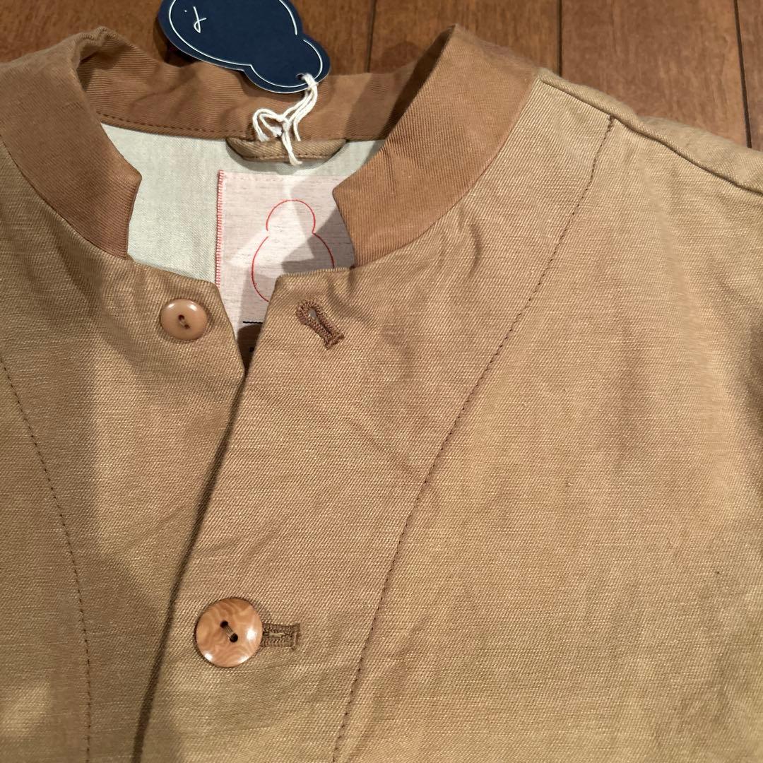 カジュアル ベージュ コットンジャケット