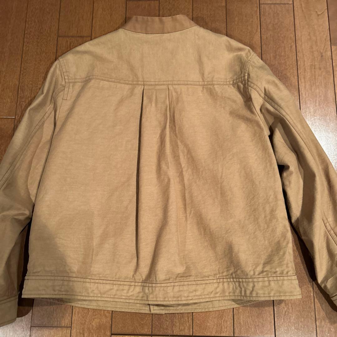 カジュアル ベージュ コットンジャケット