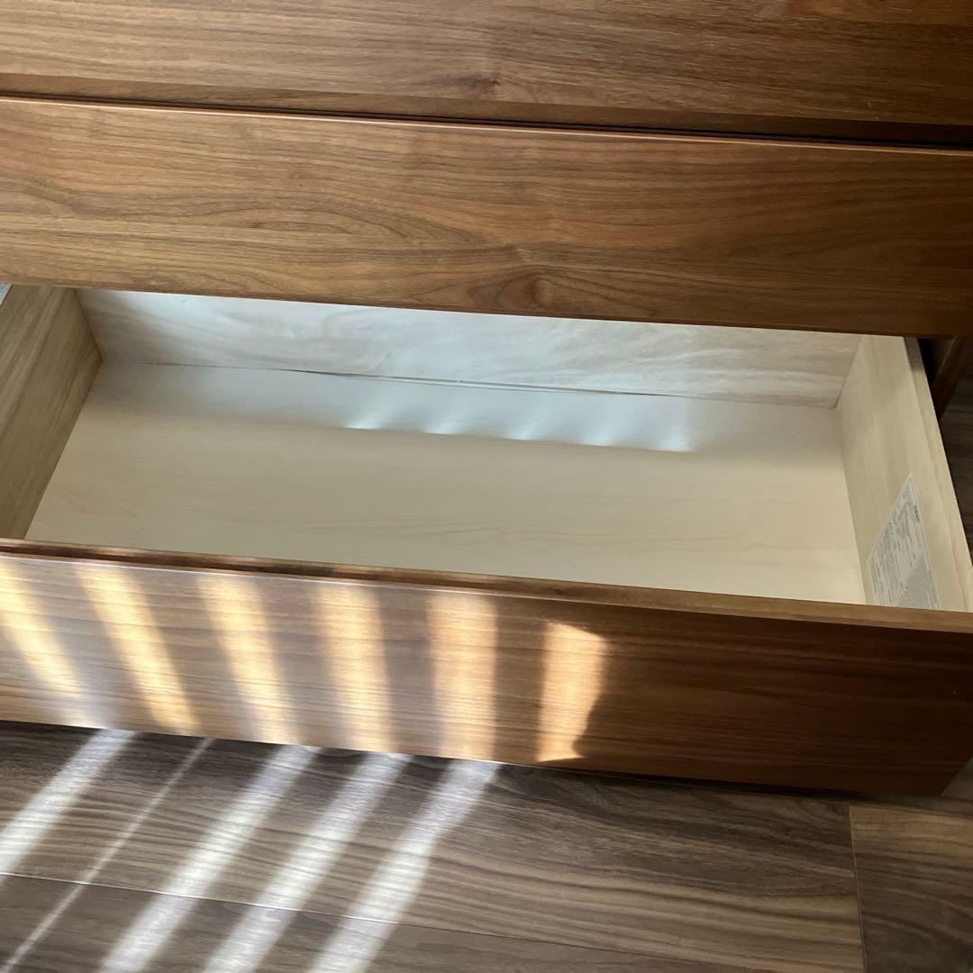 無印良品 木製チェスト4段 88×44×83 ウォールナット材
