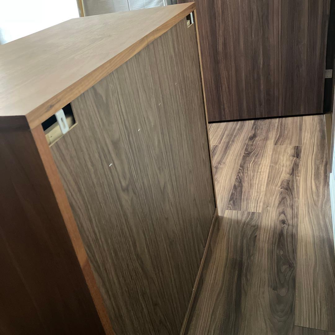 無印良品 木製チェスト4段 88×44×83 ウォールナット材