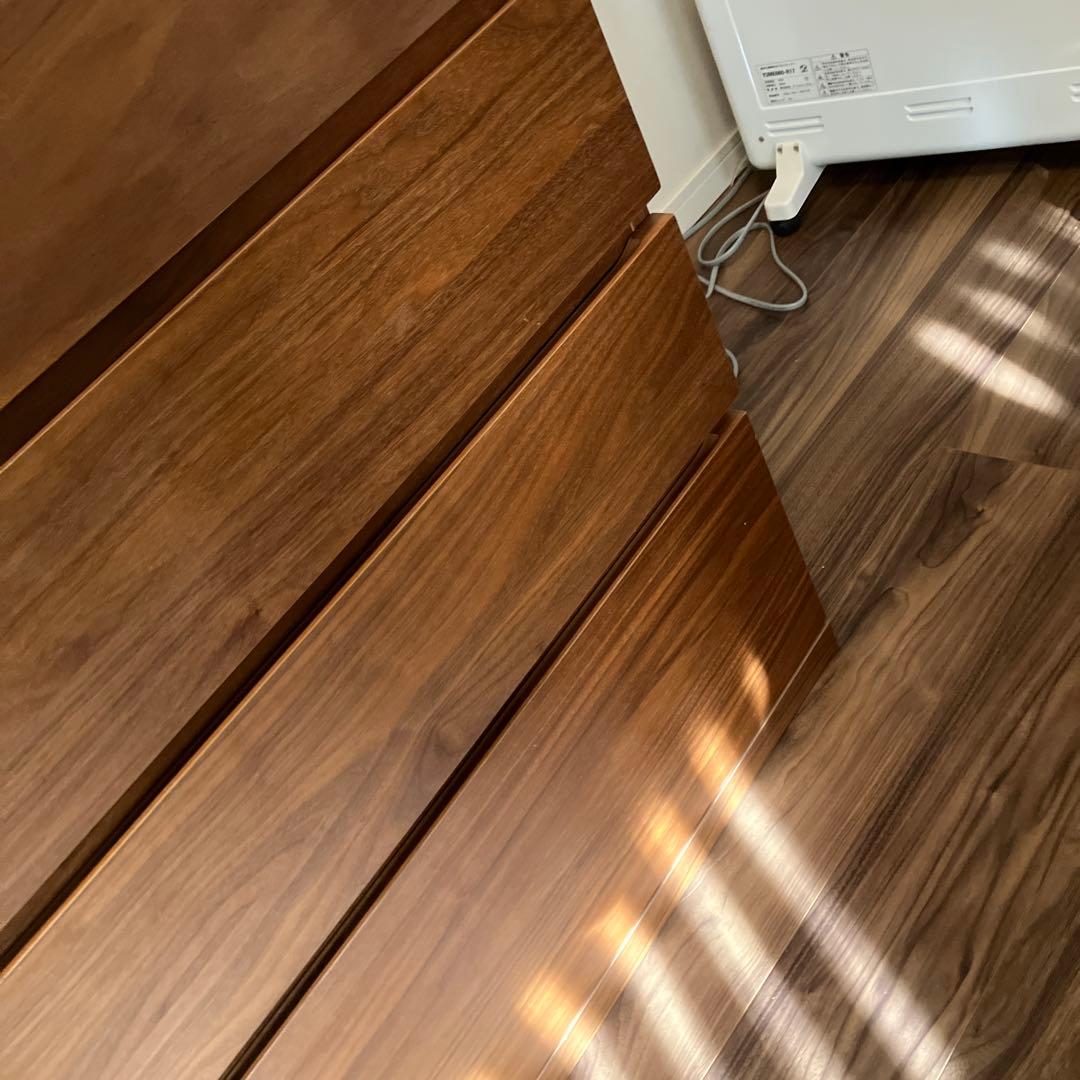 無印良品 木製チェスト4段 88×44×83 ウォールナット材