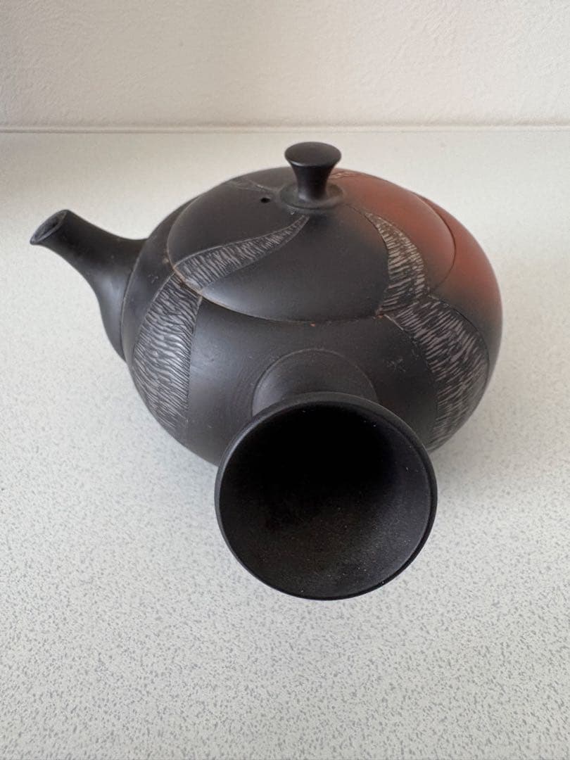 水野陽景 急須 常滑焼 窯変 螺旋文 とこなめ焼 茶道具