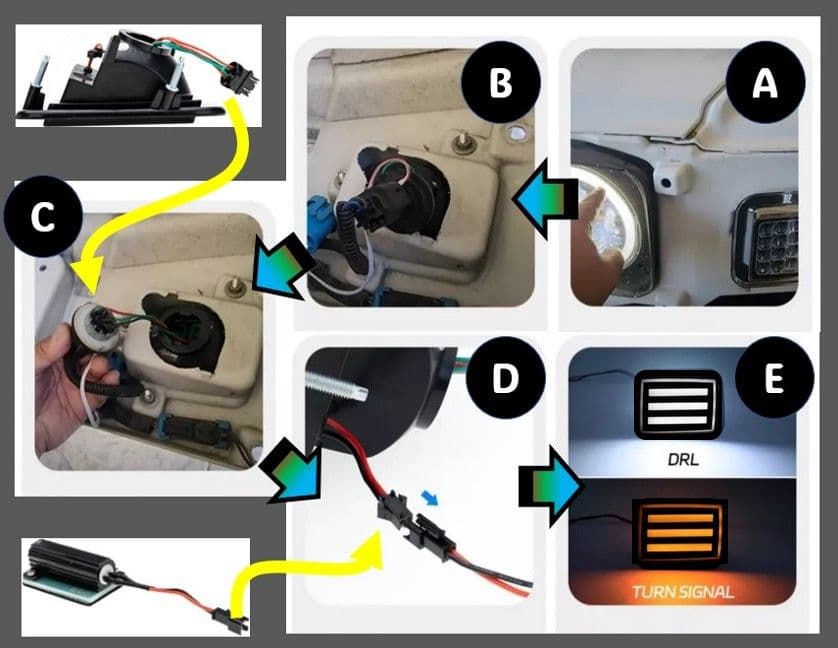 専用【送料無料】ハマーH2　シーケンシャルスモーク　 ウインカー+サイドマーカー