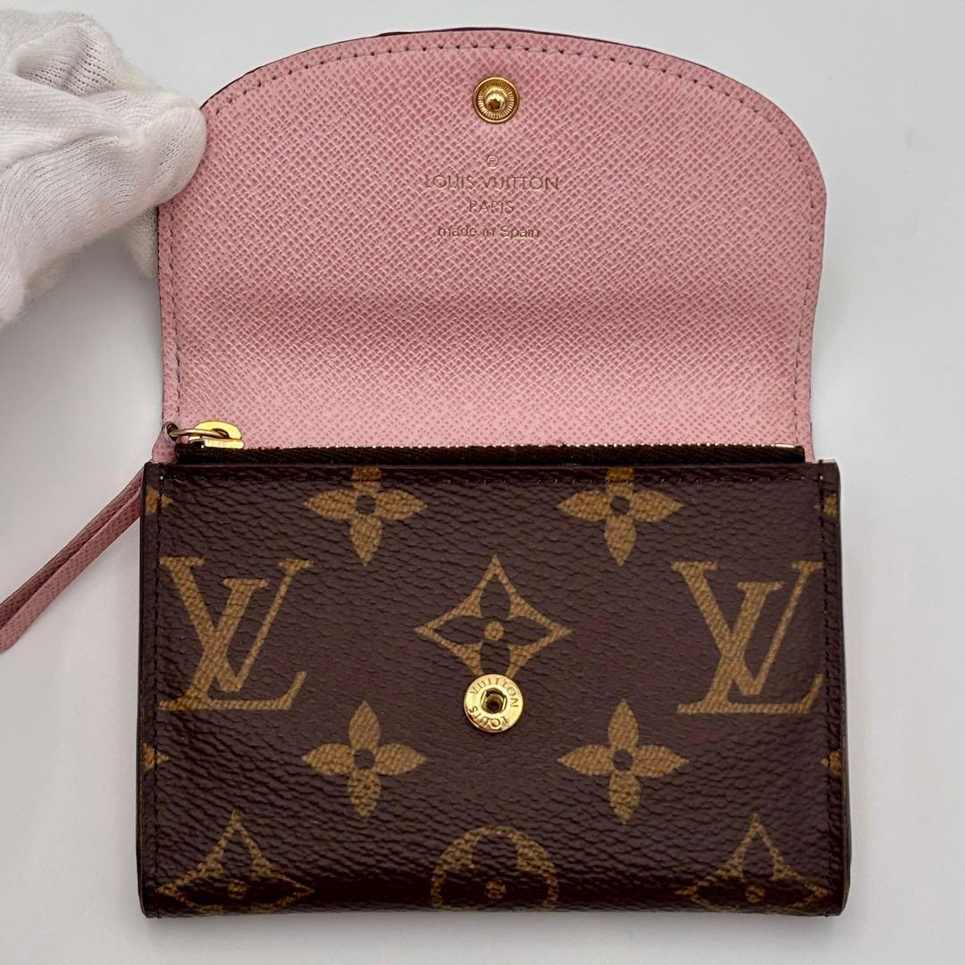 ルイヴィトン ポルトモネ・ロザリ モノグラム　ローズバレリーヌ　財布 正規品