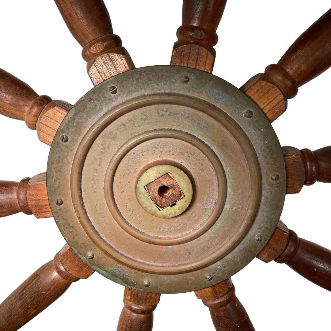 ✨超特大サイズ　舵輪　直径133センチ　真鍮製　インテリア　什器　店舗