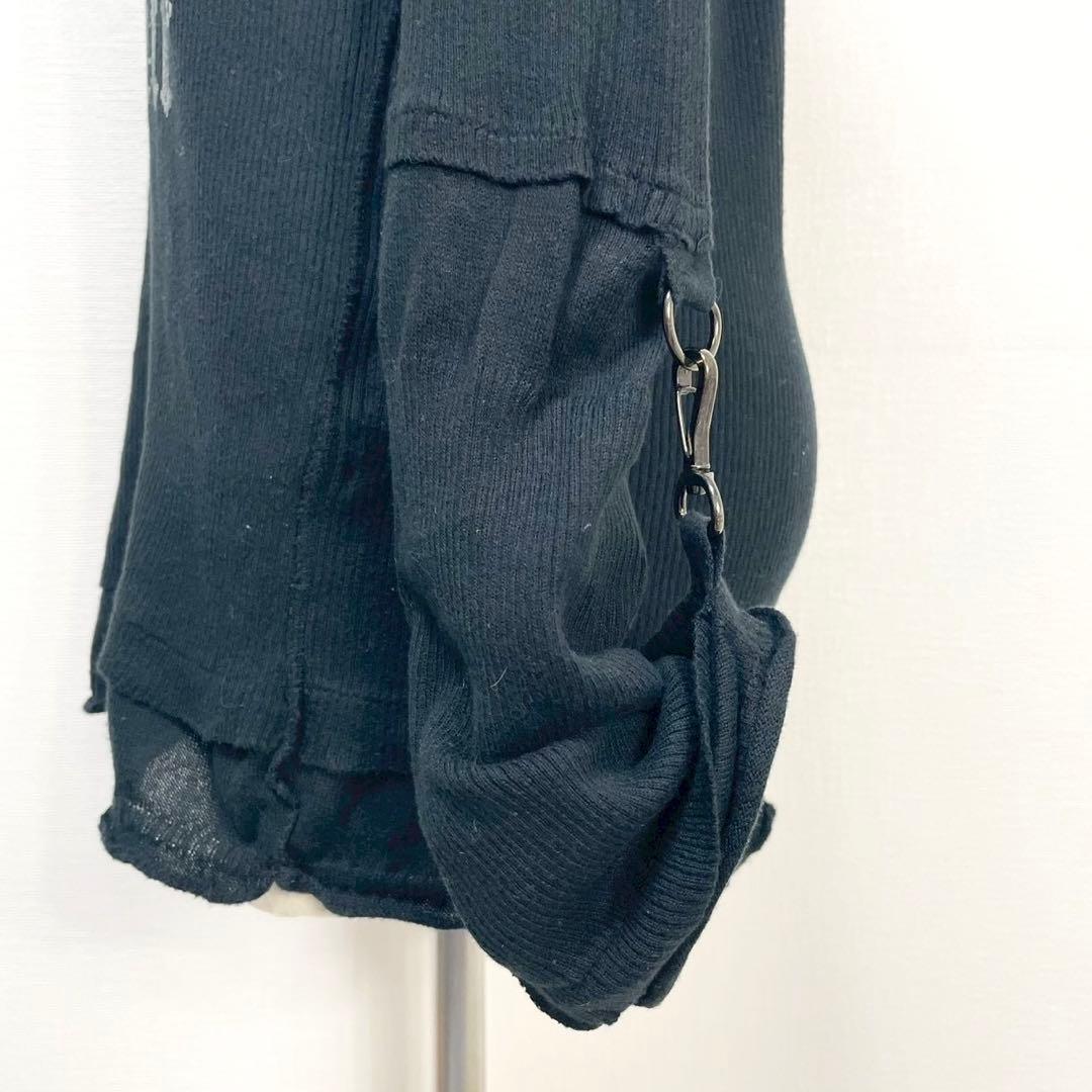 y2k❤️00s HYSTERIC GLAMOUR ヒスガール 袖ギミック ロンT