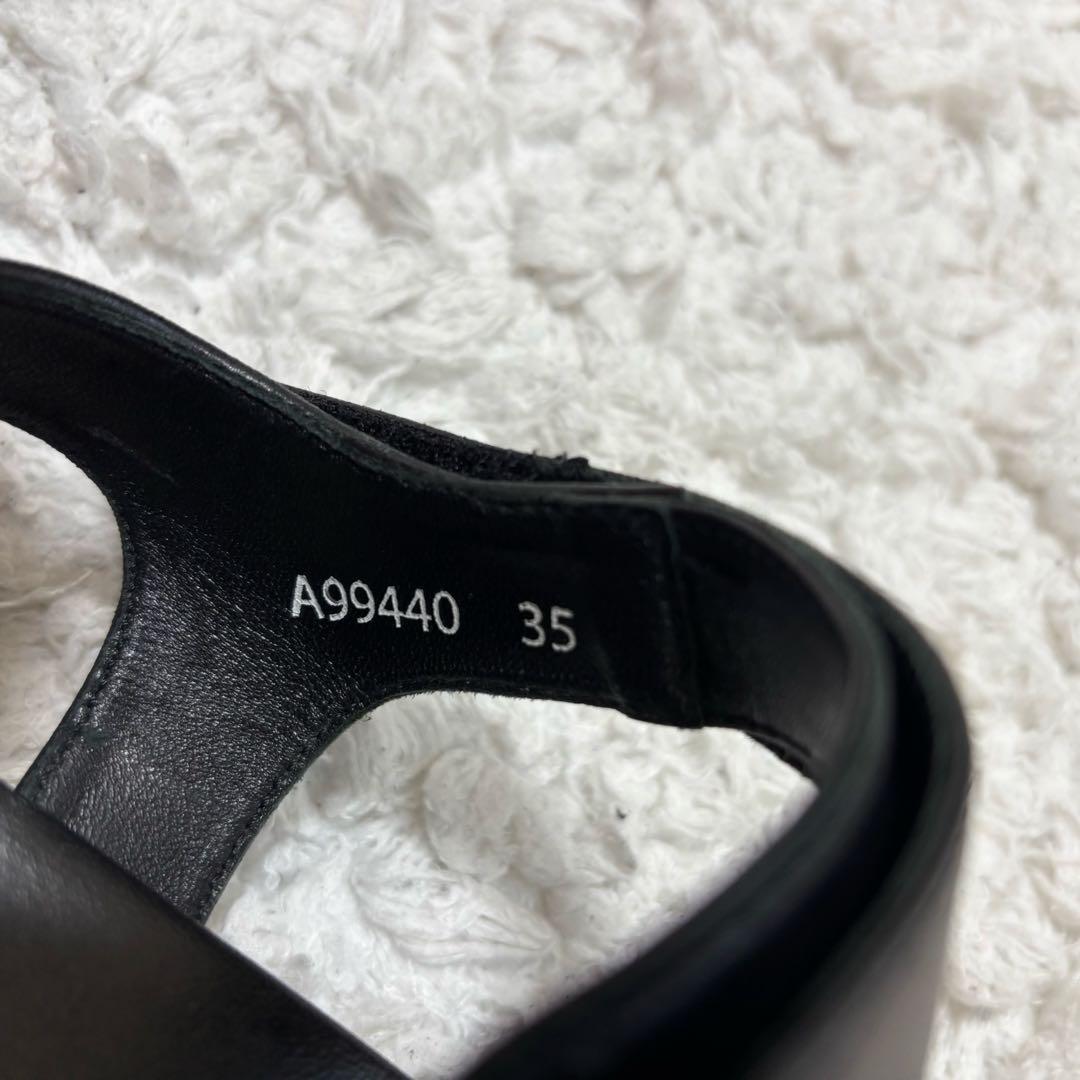 セルジオロッシ TWENTY ビジュー バックル サンダル ストラップ ブラック