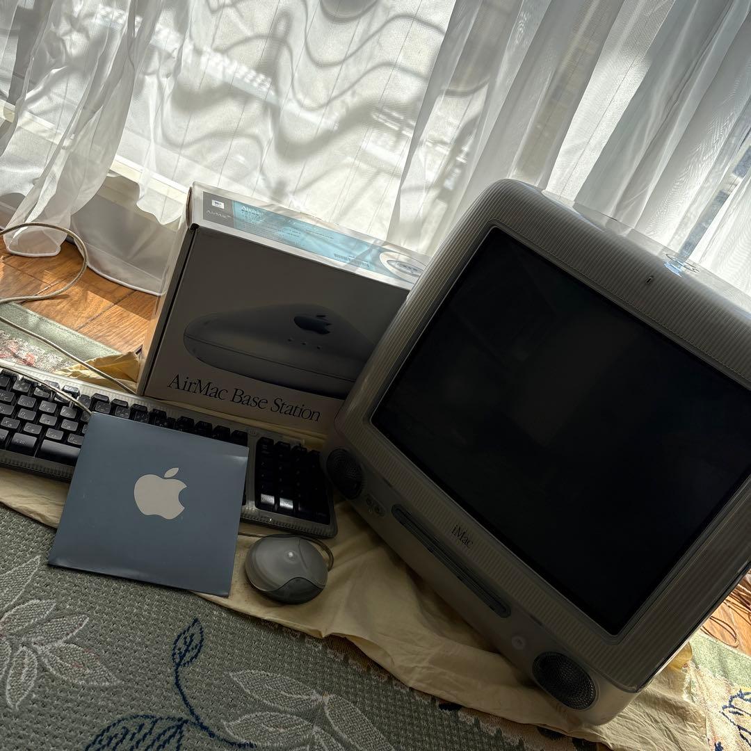 ☆レトロジャンク品☆初代iMacパソコンAirMacベースステーションセット