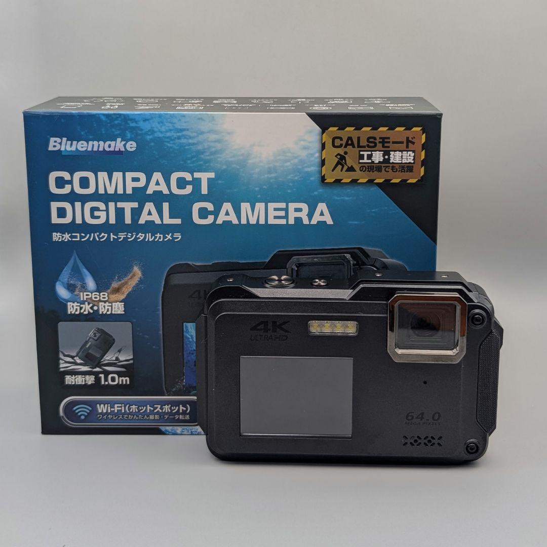 防水デジタルカメラ 4K IP68 Wi-Fi CALSモード 箱付