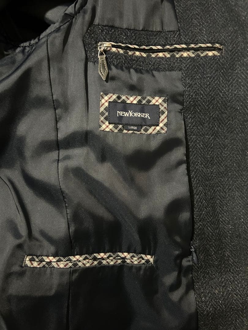 ❤️New Yorker British tweed jacket Navy