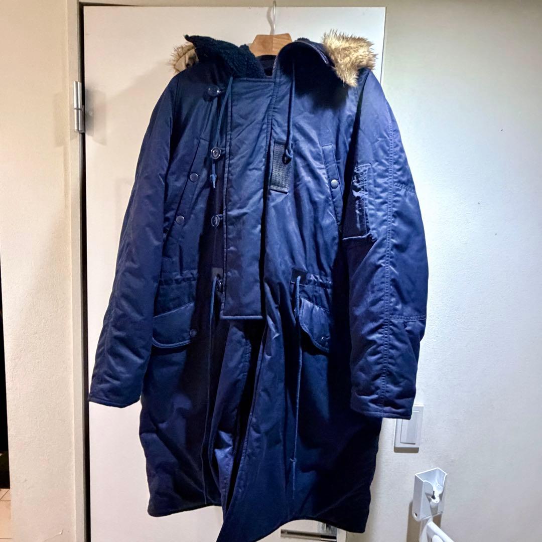 AIVER　N-3フライトコート　M　ネイビー モッズコート