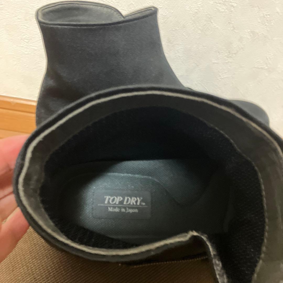 週末値下げ新品未使用品アサヒTOPDRY ゴアテックス　23.5黒レインシューズ