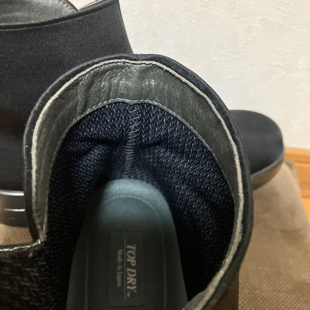 週末値下げ新品未使用品アサヒTOPDRY ゴアテックス　23.5黒レインシューズ