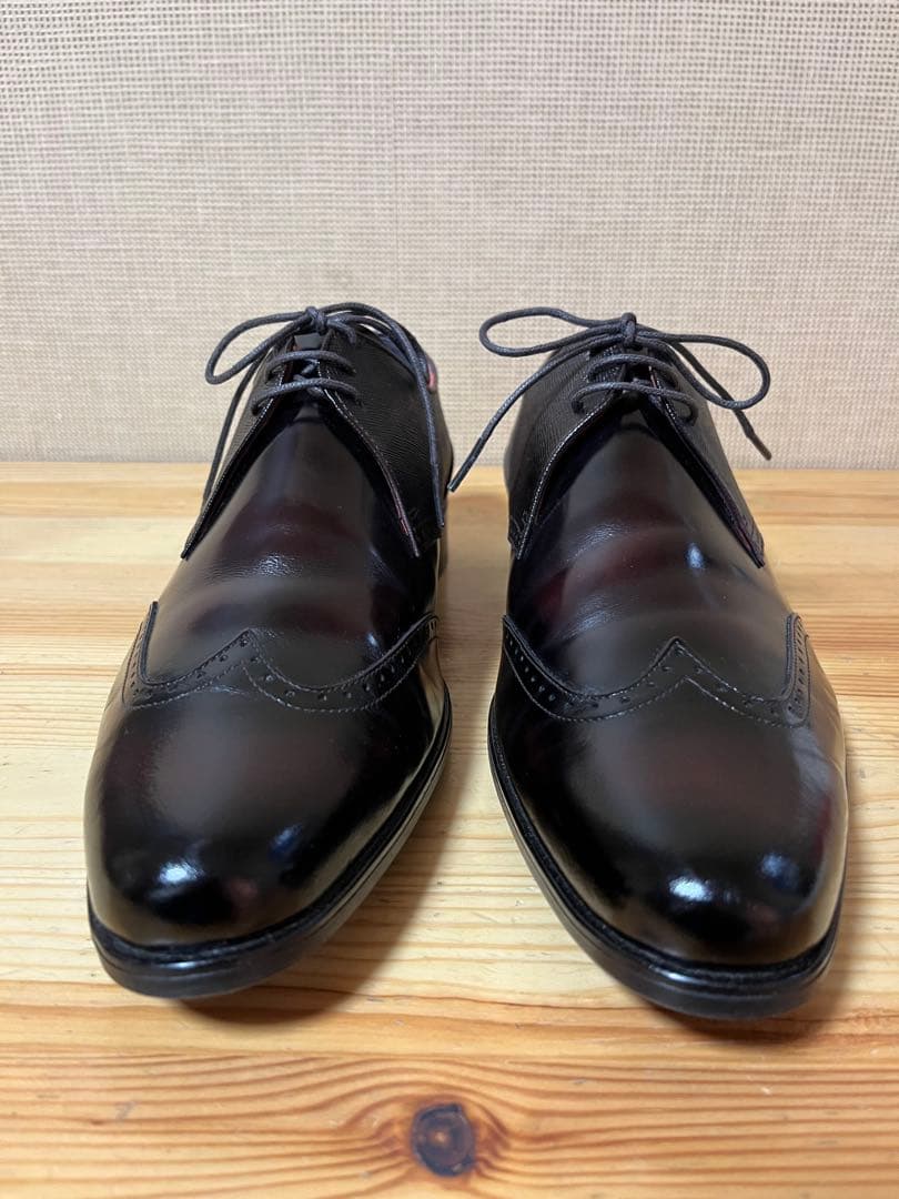 a269/極美品★ZUO MEN メンズ ドレスシューズ ウィングチップ26㎝