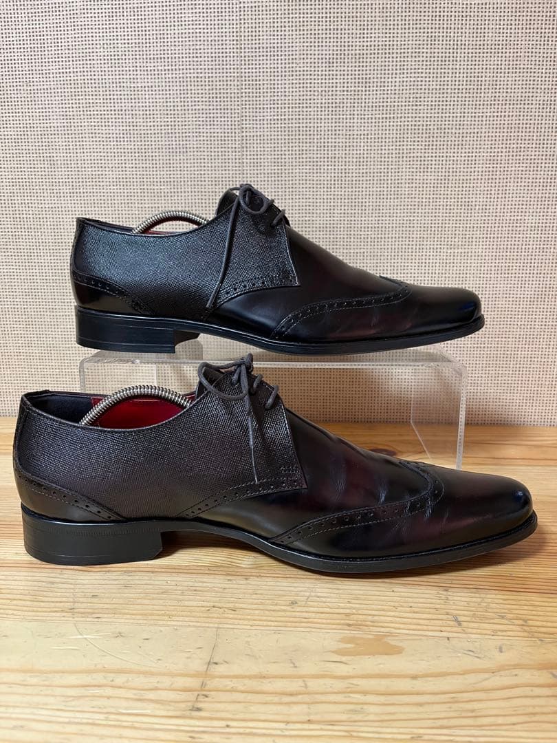 a269/極美品★ZUO MEN メンズ ドレスシューズ ウィングチップ26㎝