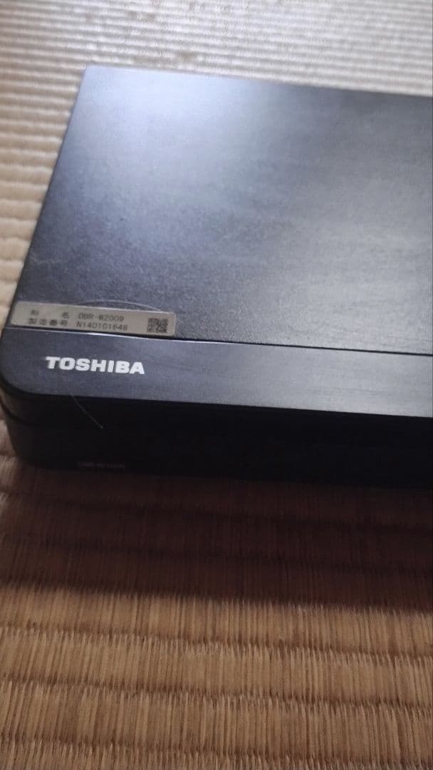 ジャンク品　TOSHIBA　REGZABlu-rayレコーダー