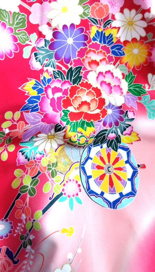 未使用 女の子 お宮参り 初節句 産着 初着 祝い着 絹 ひな祭り 化粧箱