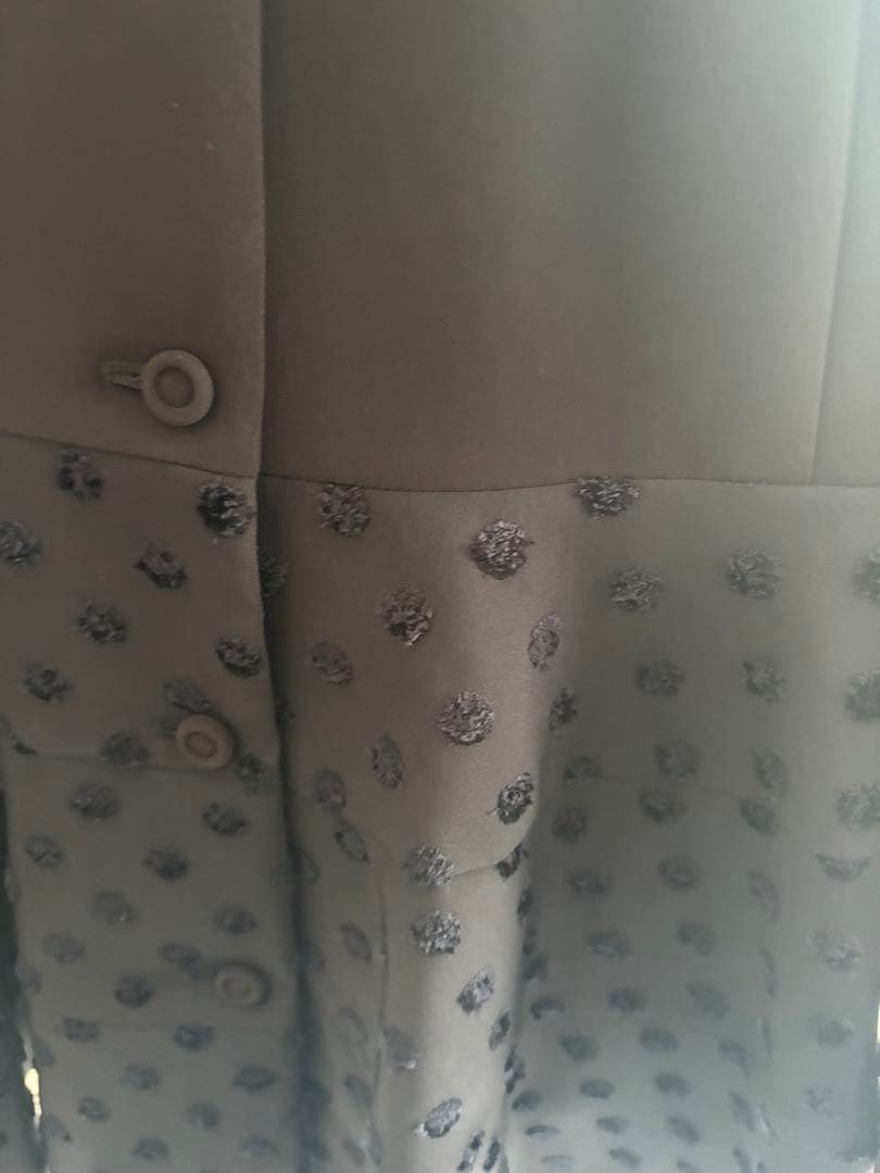 ソーノ sono Navy -Dot Jacquard-チュニックジャケット