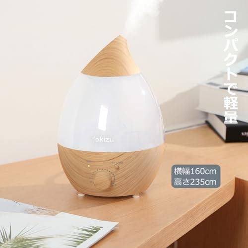 Yokizu 加湿器 小型 卓上 大容量 除菌 アロマ 超音波式 LE_corg