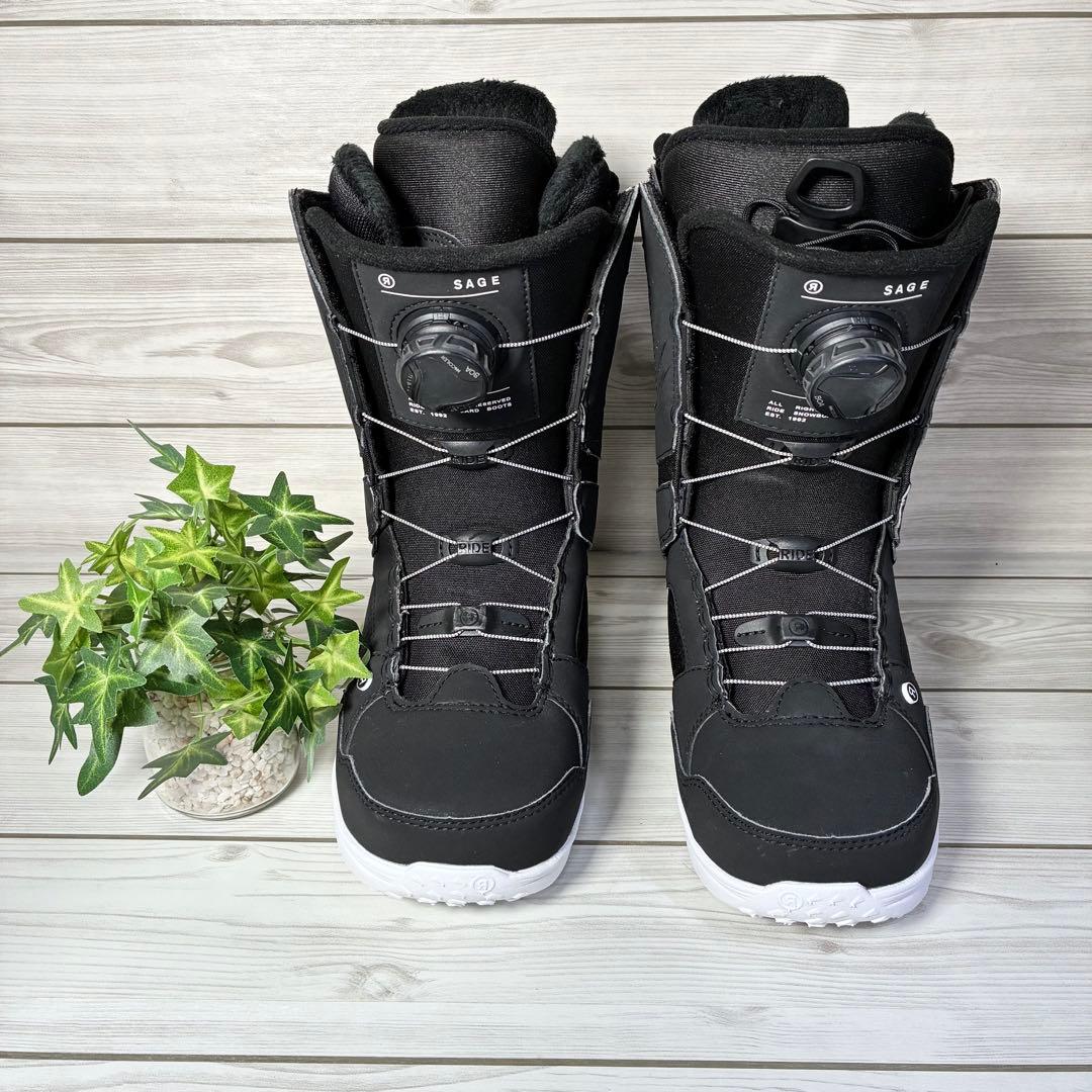 1176 RIDE SAGE スノーボード ブーツ BOA 黒 23.5