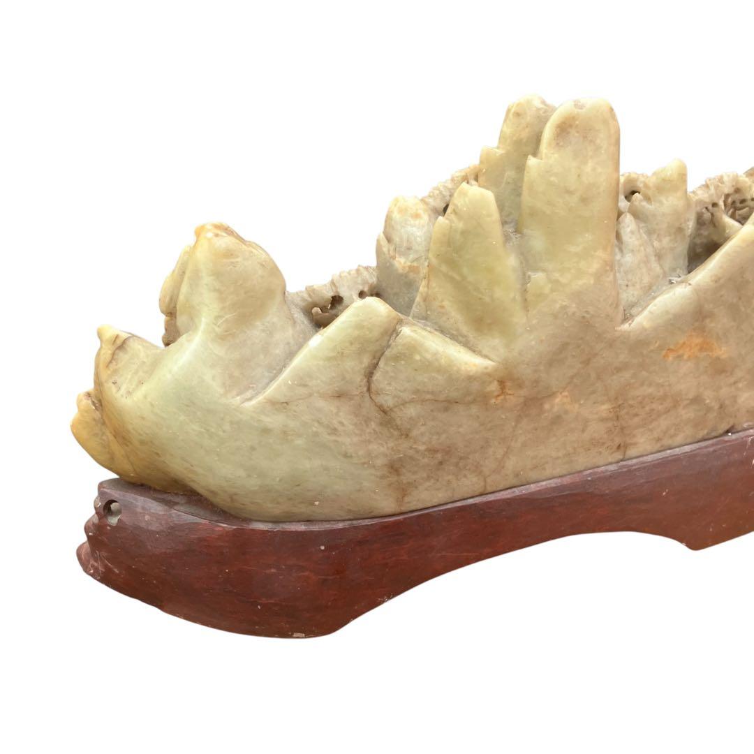 中国美術　寿山石彫刻　置物