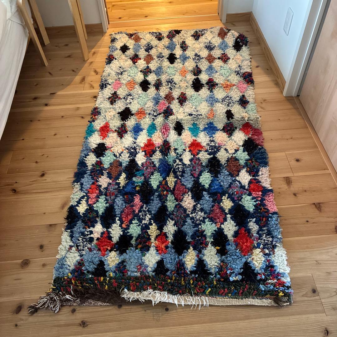 モロッコ絨毯　85cm×180cm ボシャルウェット