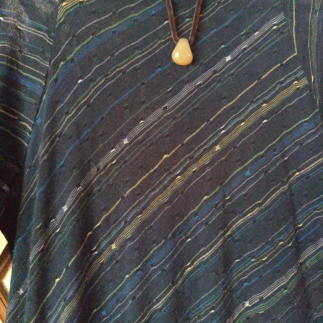 美品、ヨーガンレールチュニック　七分袖　さらりと気持ち良い生地感