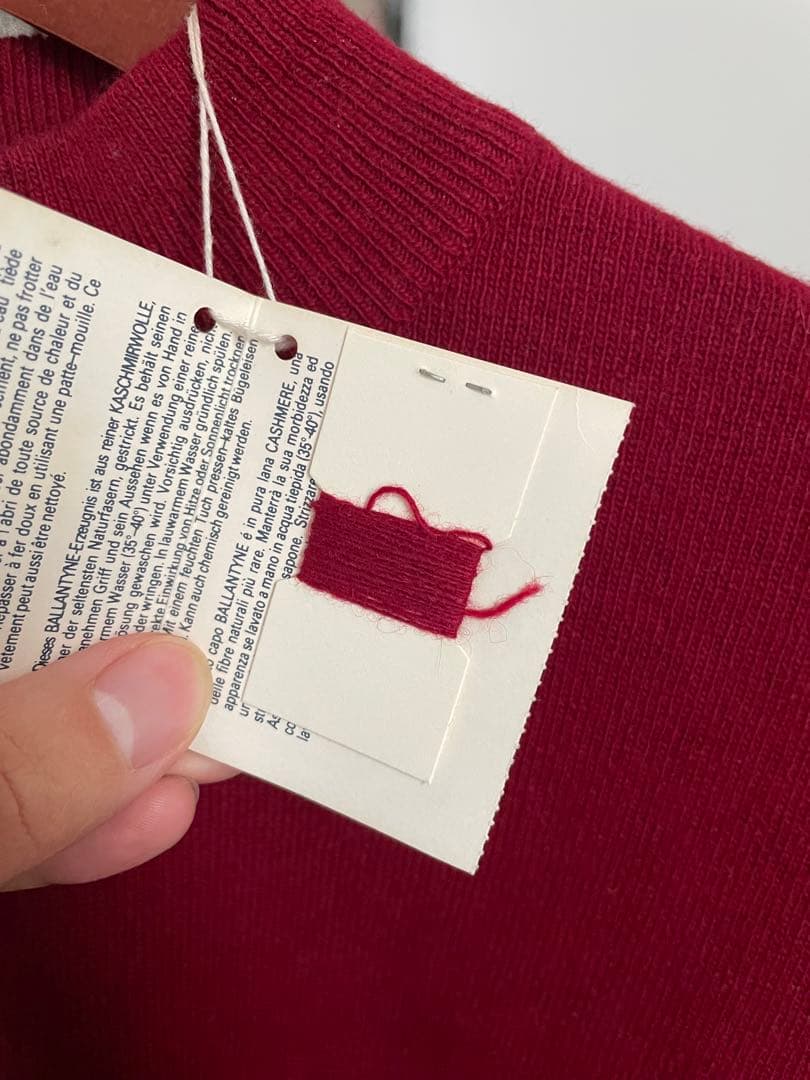 80s 新品未使用　Ballantyne デッドストック カシミヤ　ニット 40