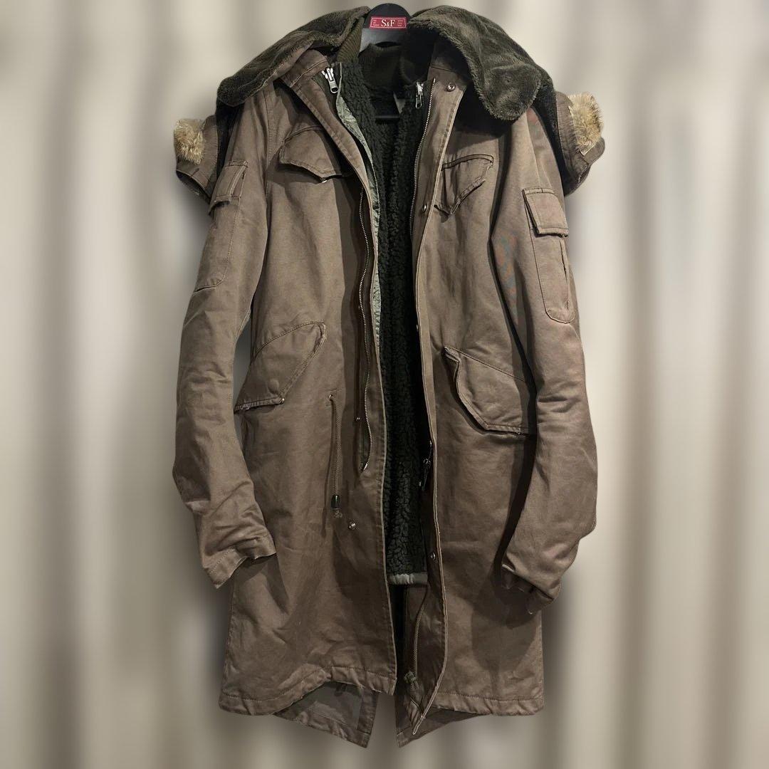 wjk デストロイコットンツイル M52 モッズコート