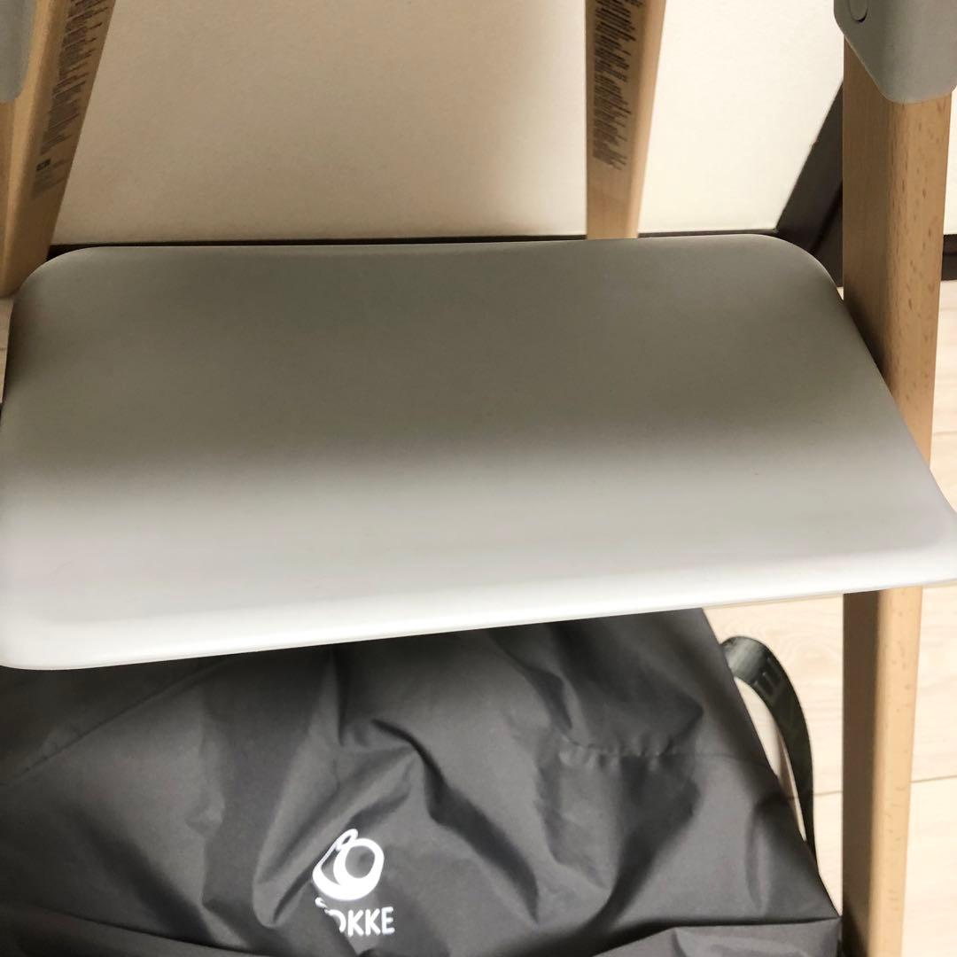 ストッケ　クリック　ハイチェア　グレー　クッションと収納バッグ付