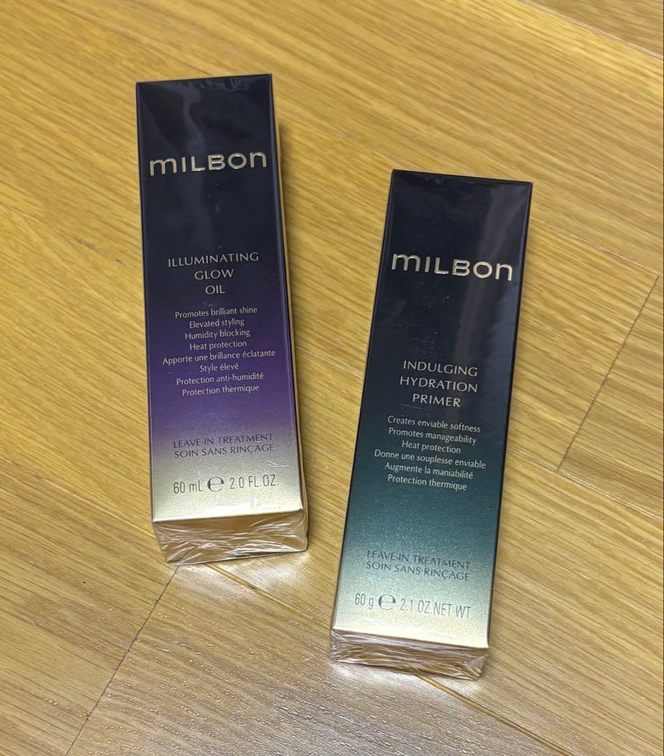 MILBON ヘアオイルとヘアミルク