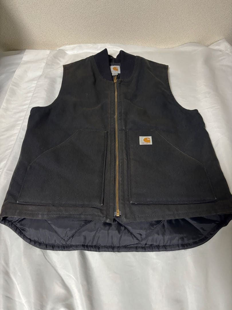 カーハート Carhartt V01 ダックワークベスト ブラック サイズS
