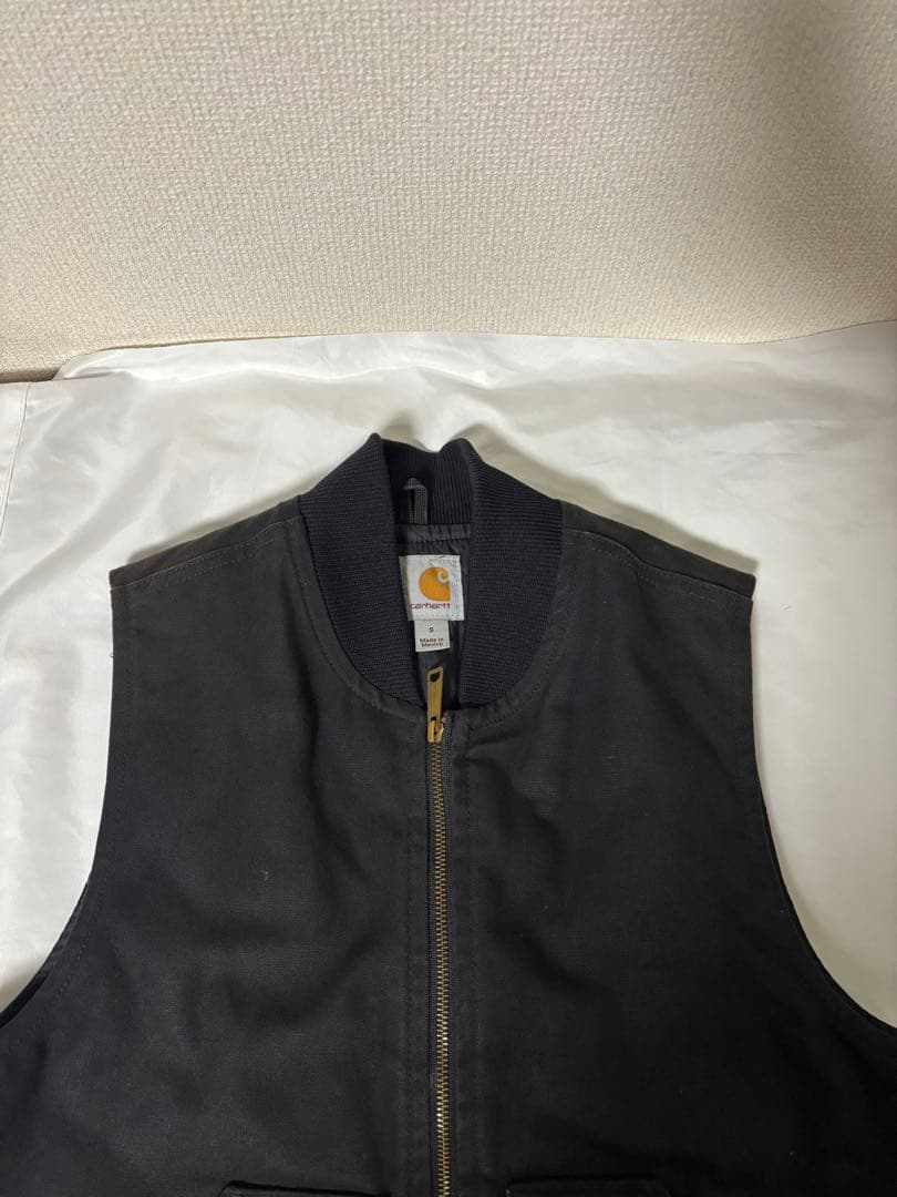 カーハート Carhartt V01 ダックワークベスト ブラック サイズS
