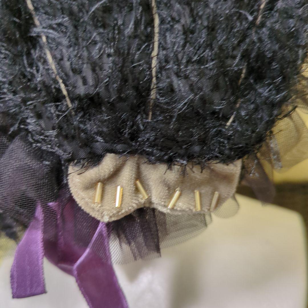 猫モチーフのブラウン帽子