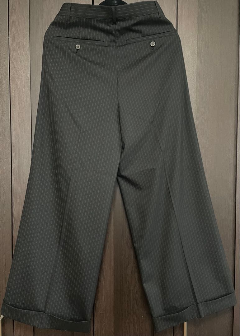 【Camphor wood】2tuck wide baggy slacks