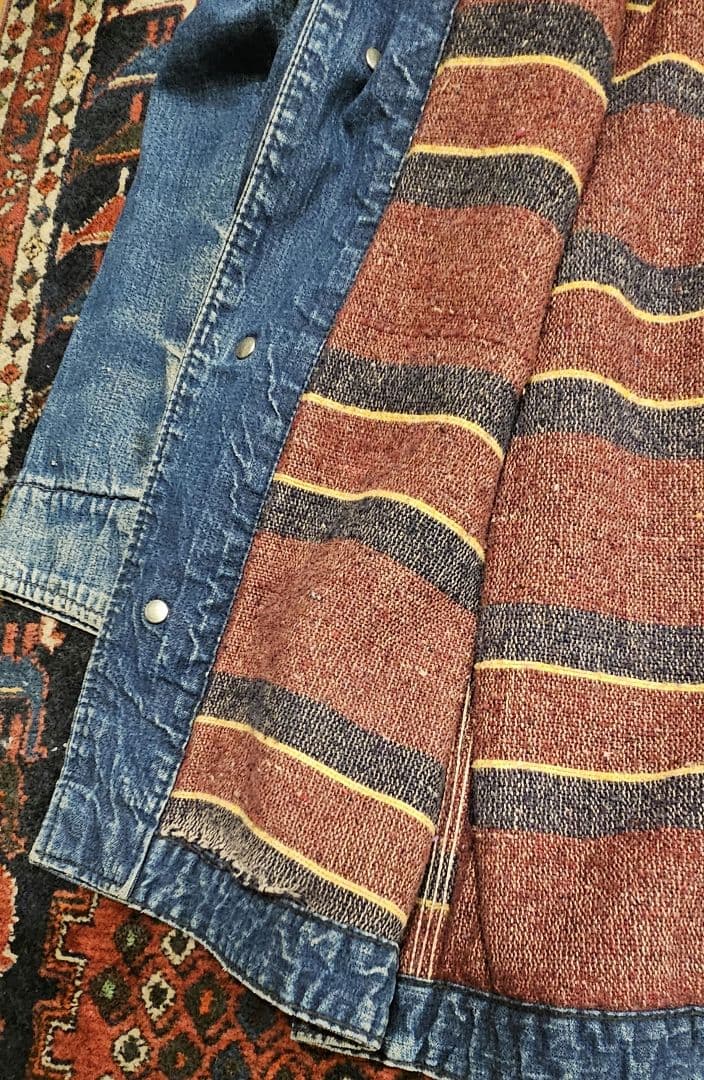 【60s Vintage】Rail Chief デニムカバーオール ブランケット