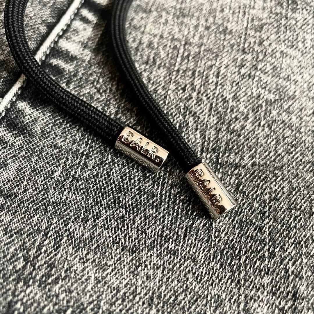 BALR. コットン ブラックデニム イージー ショートパンツ M