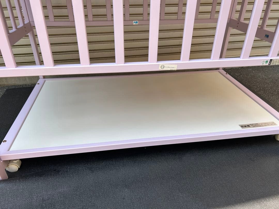 【配達・引取】ヤマサキ　ハイタイプ　ツーオープン　ベビーベッド