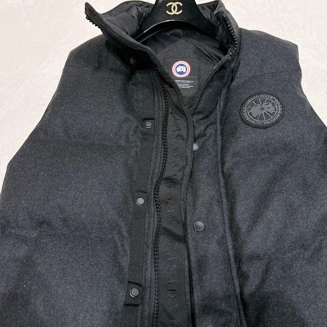 新品同様✨　カナダグース　ギャルソンベスト　ダウンベスト　ダークグレー　ウール
