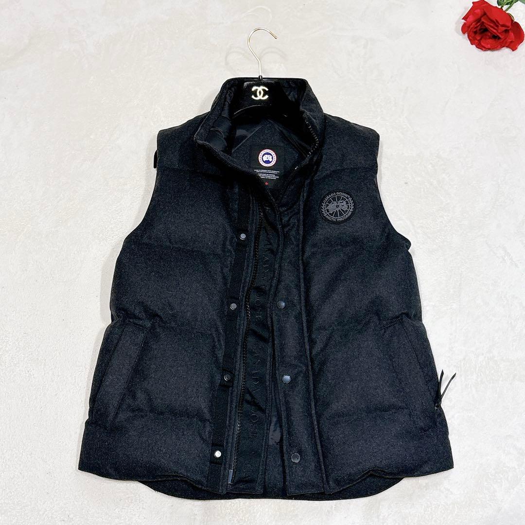 新品同様✨　カナダグース　ギャルソンベスト　ダウンベスト　ダークグレー　ウール