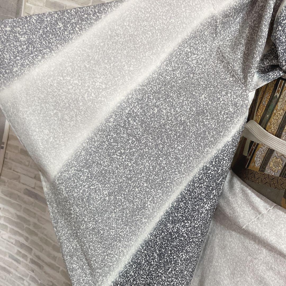 訪問着　フルセット　桜の木　菊　流水　金彩加工　叩き染　入学式　卒業式　I2