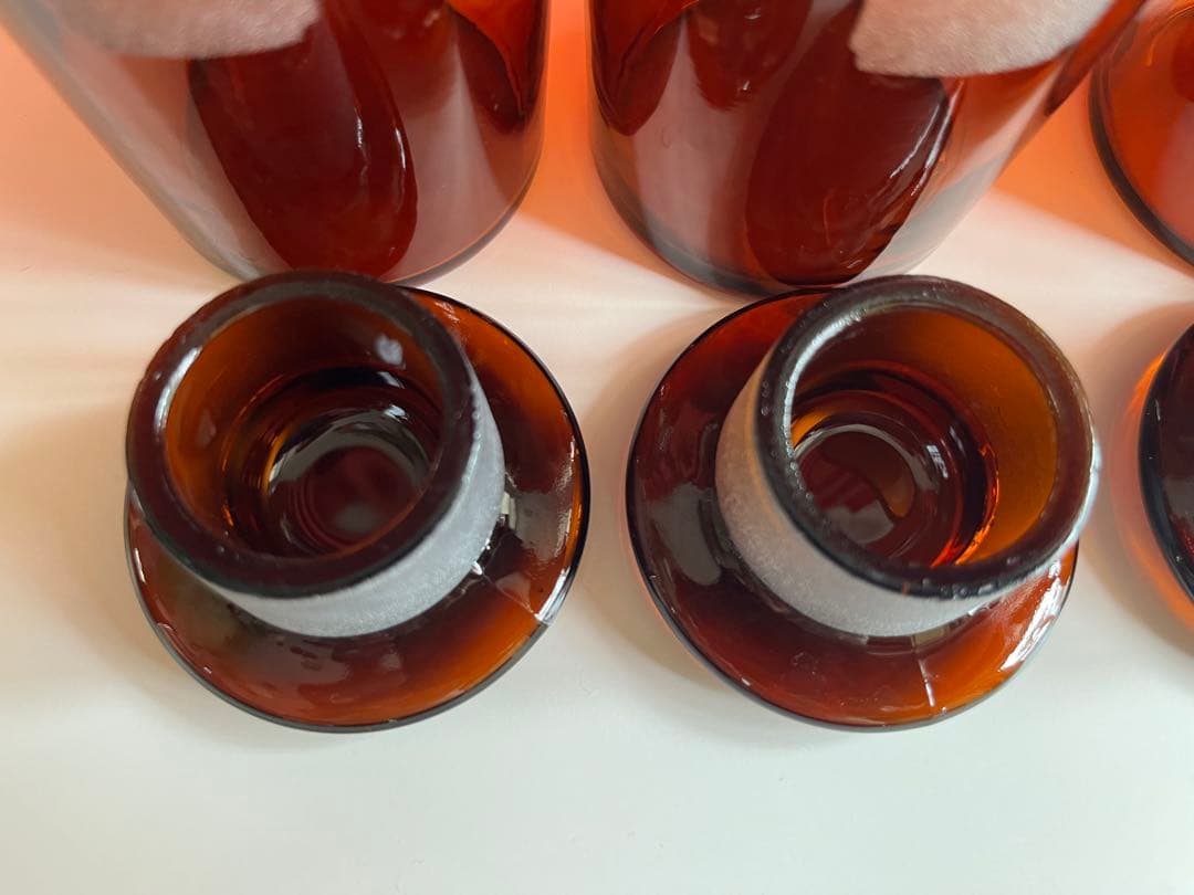 ◆未使用品◆ 昭和レトロ　アンティーク　薬瓶セット　鉄器ブックスタンド