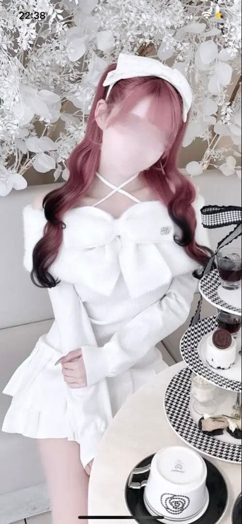 honey mew ビッグリボンクロスオフショルワンピ ミシェルマカロン 完売品