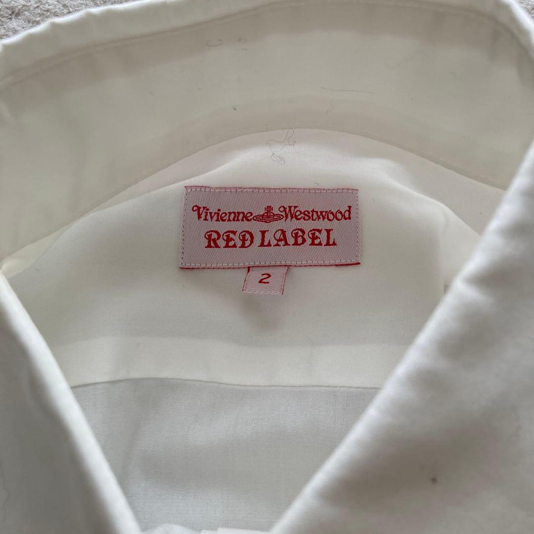 ヴィヴィアンウエストウッド レッドレーベル 長袖シャツ サイズ2 ホワイト