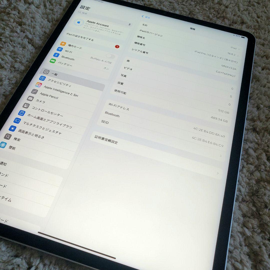 た*う様 【訳あり】iPad Pro 12.9 第6世代 512GB Wi-Fi